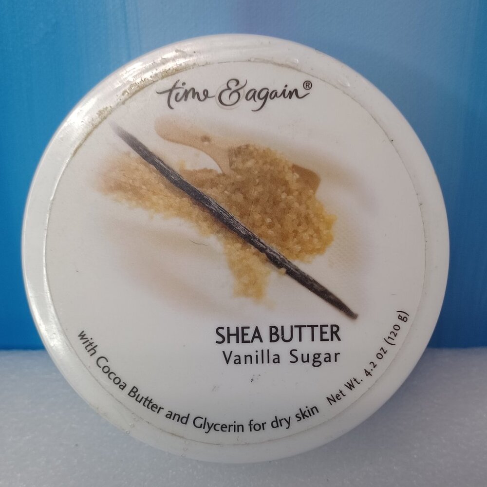 Sealed~Time & again shea body butter Vanilla Sugar 4.2oz